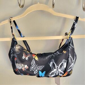 Swiminista × Christian Lacroix Play Top, XS, Black Butterfly Parade